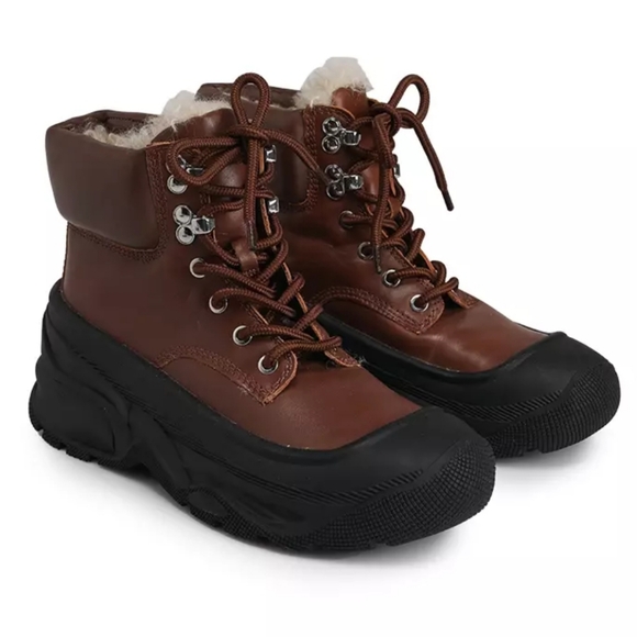 Zara Woman Brown Leather Boots